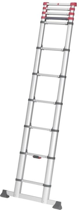 Actual product image Hailo FlexLine, aluminium safety telescopic ladder, 11 rungs (Single ladder, 99 cm)