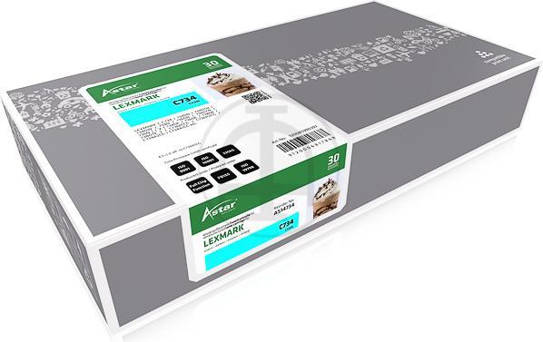 Produktbild Astar Cyan - kompatibel - Tonerpatrone - für Lexmark C734DN (C)