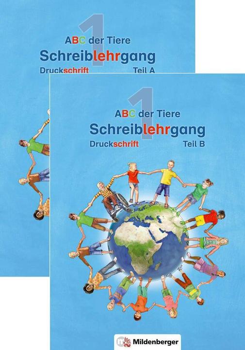 ABC der Tiere 1 - Schreiblehrgang Druckschrift, Teil A und B. Neubearbeitung (Deutsch, Rosmarie Handt, Kerstin Mrowka-Nienstedt, Klaus Kuhn, Heike Treiber, 2024)