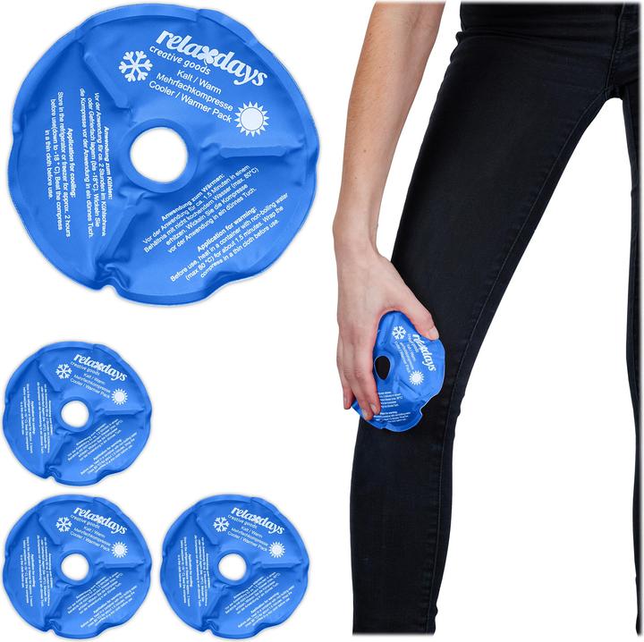 Produktbild Relaxdays 4x Knie-Kühlpads (4 x, 110 g)