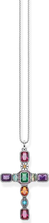 Immagine prodotto Thomas Sabo Ciondolo croce pietre colorate (Argento 925, Madreperla)