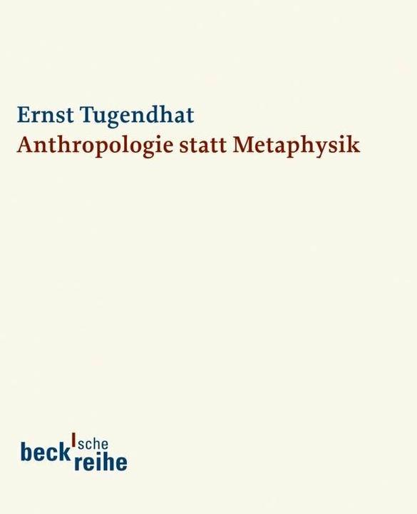 Actual product image Anthropologie statt Metaphysik (German, Ernst Tugendhat, 2010)