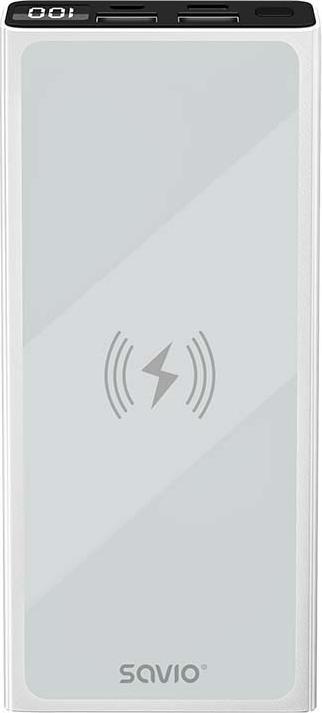 Savio Banque d'alimentation 10000 mAh bias BA-06 (10000 mAh, 20 W, 37 Wh)