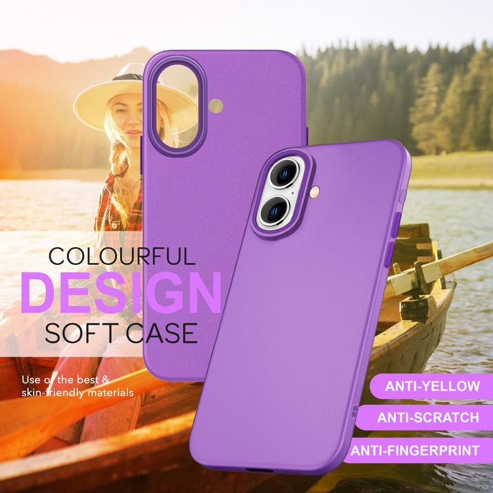 Actual product image Nalia Matt silicone cover (Apple iPhone 16)