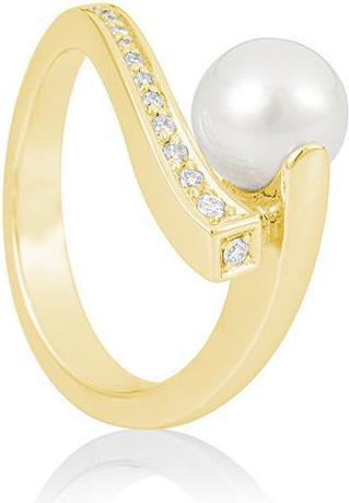 Produktbild Breuning RING - C.ZP/Brill. 0,105 Ct. H/si (53, 750/18 K Gold)