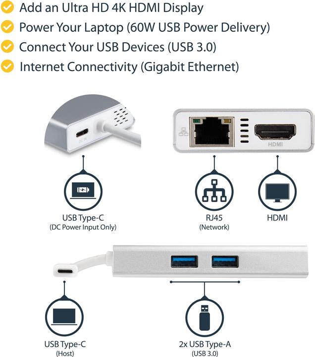 Immagine prodotto StarTech Multiport (USB-C, 1 Porti)