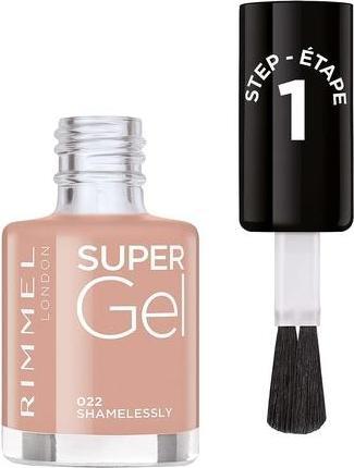 Actual product image Rimmel London Super Gel STEP1 (022 Shamelessly, Gel-Effect Nail Polish)