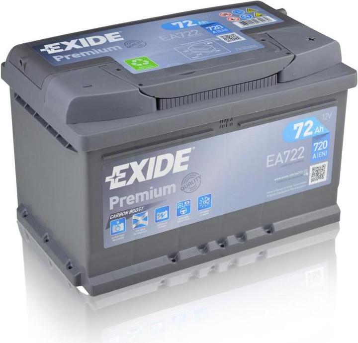 Immagine prodotto Exide Premium Carbon Boost EA722 (12 V, 72 Ah, 720 A)