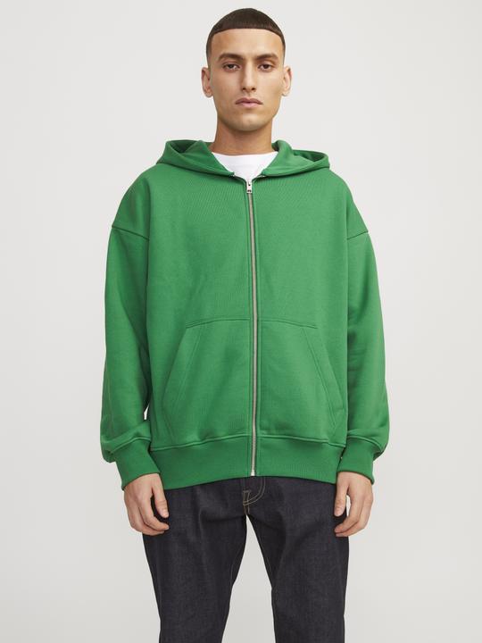 Immagine prodotto Jack & Jones Felpa con cappuccio con zip a tinta unita Felpa con cappuccio con chiusura a zip (L)