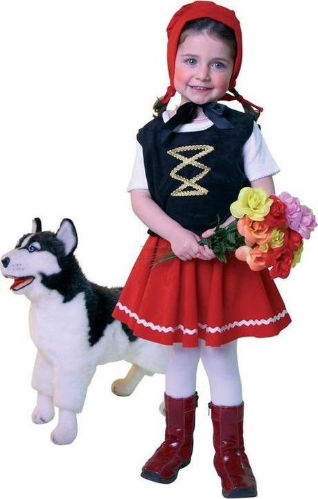 Image du produit Festartikel Müller Le petit chaperon rouge : jupe sans manches haut bonnet (98, 104)