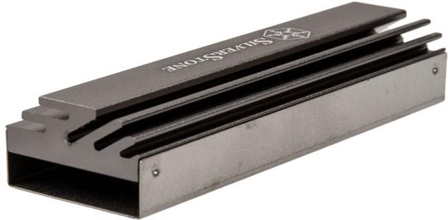 Actual product image Silverstone TP04 M.2 passive cooler, aluminum