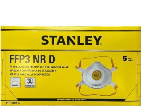 Produktbild Stanley Filtrierende Schutzmaske mit Ventil FFP3 NR D, 5 Stk. (5 x)