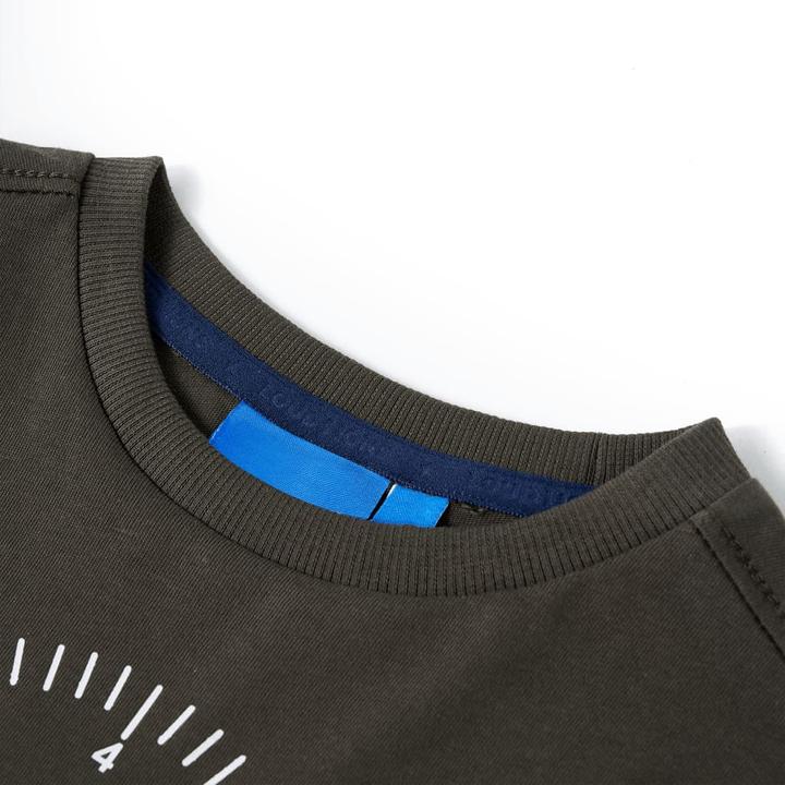 Immagine prodotto VidaXL Camicia da bambino a maniche lunghe kaki 128,Materiale: 100 (128)