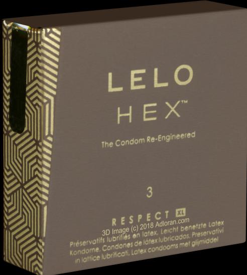 Actual product image LELO HEX Condoms Respect XL (3 pcs.)