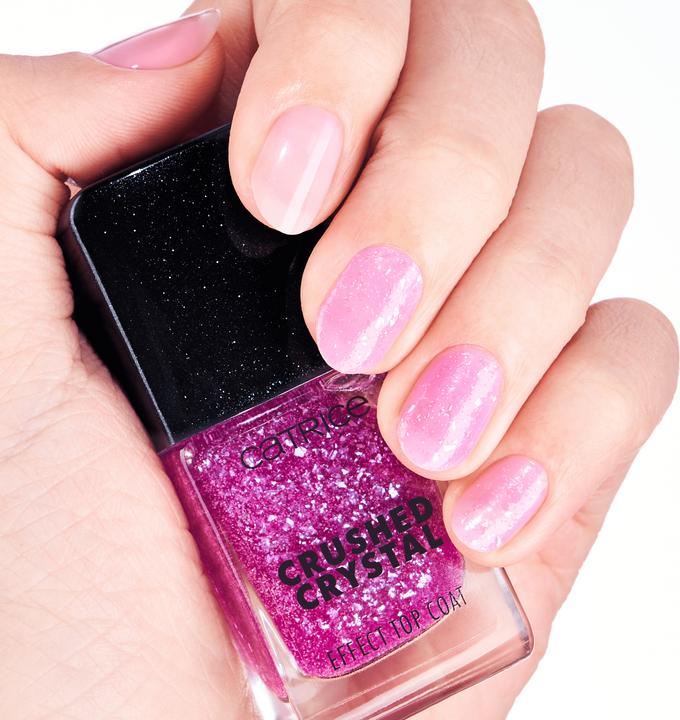 Immagine prodotto Catrice Crushed Crystal Effect Smalto Unghie Top Coat (010 Aura di ametista, Topcoat)