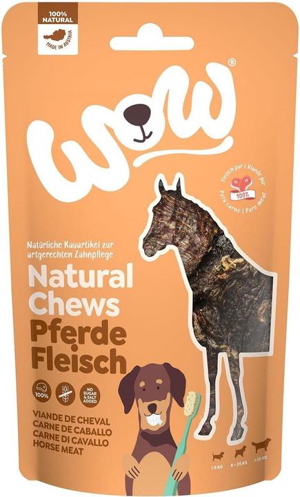Produktbild WOW Pferdefilet getrocknet 250g (Adult, 6 Stk., 250 g)