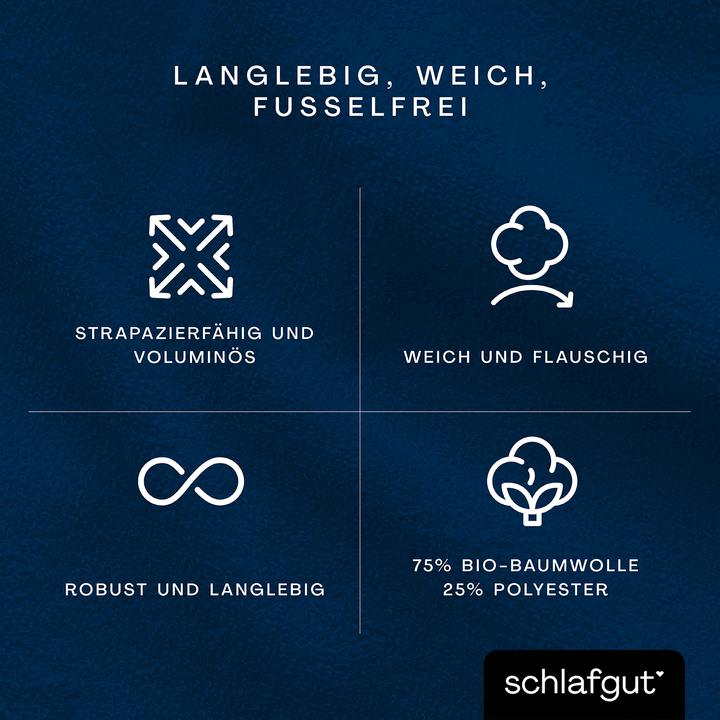 Actual product image schlafgut Frottex (90 x 190 - 100 x 220 cm)