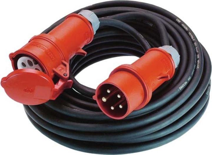 Produktbild Bachmann Kabel, Verlängerung, Stecker/Buchse, CEE 3L+N+PE, H07RN-F 5G2,5mm² sw, 5,0m, CEE 16A rt (5 m, CEE)
