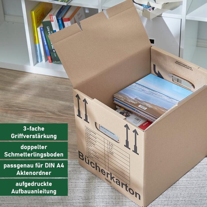 Produktbild BB Umzugskarton Zügelkarton Komplettset (für 1 bis 2-Zimmer-Wohnung bis zu einer Grösse von ca. 50 m (53 l)