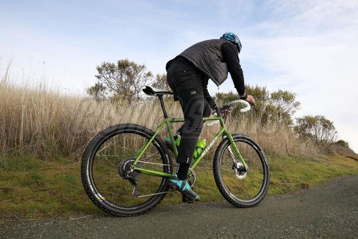 Actual product image Ritchey Outback V2 Disc Gravel frame kit, 650B/700C, XS, guacamole green/white