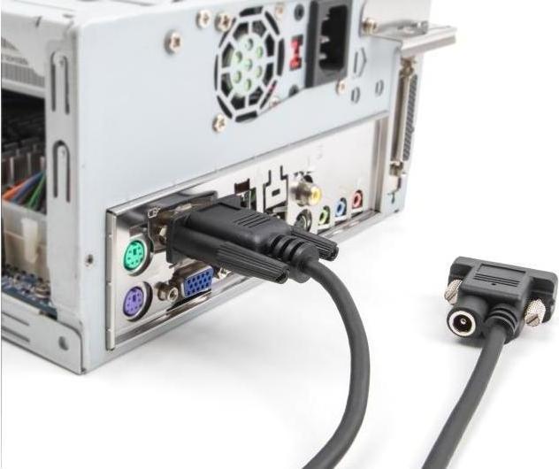 Actual product image Delock Serial cable RS-232 D-Sub9 socket to D-Sub9 socket S (3 m)