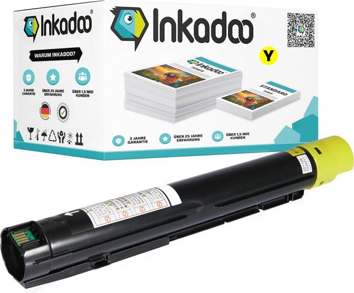 Produktbild Inkadoo Kompatibel zu Xerox 106R0373x Tonerkartusche (Y)