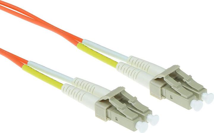 Actual product image 1 meter LSZH Multimode 62.5/125 OM1 fiber patch cable duplex with LC connectors (1 m)