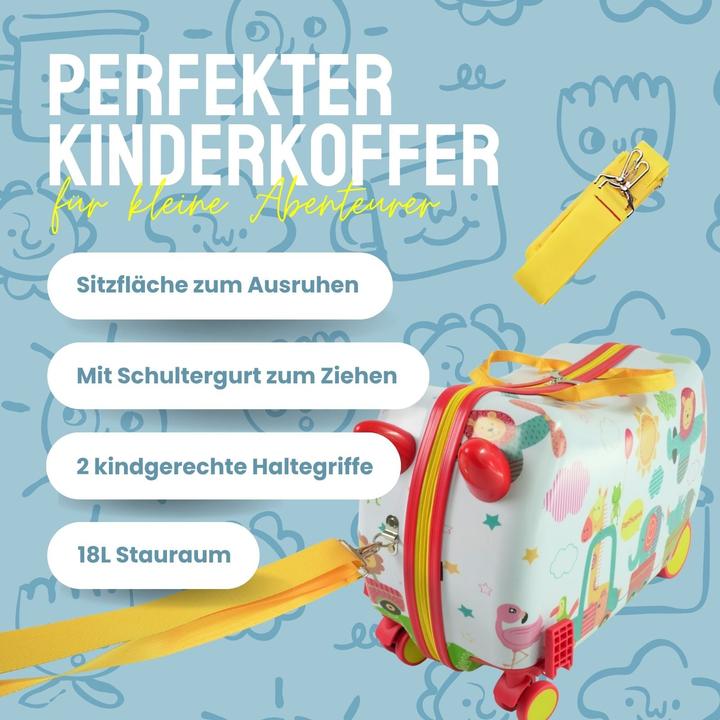 Produktbild Hermex Kinderkoffer Hartschalenkoffer Reisegepäck Kindertrolley Koffer (18 l, Handgepäck (bis 50l))