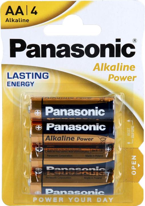 Image du produit Panasonic 1x4 Alkaline Power Mignon LR6 AA (4 pcs, AA)