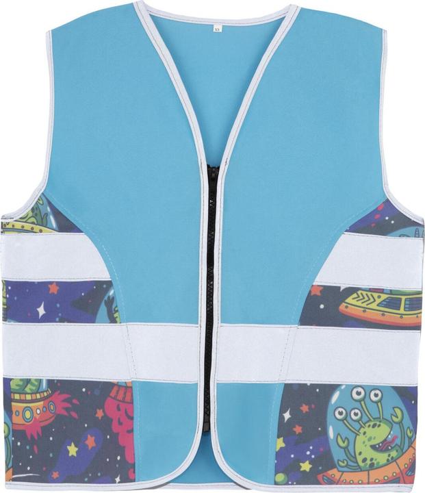 Produktbild Korntex Kinder Warnweste Aerospace Blau/Alien CO2 Neutral S EN 17353 ® ACTAERALI (S)