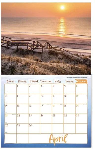Actual product image Sun, wind and waves calendar pack 2025, 9 pieces (German)