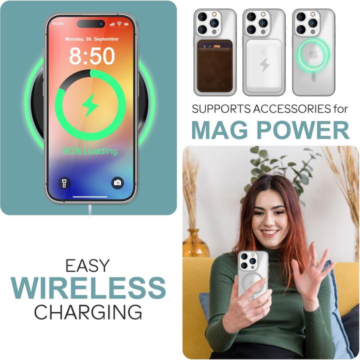 Image du produit Nalia Étui hybride mat avec fonction MagSafe (Apple iPhone 16 Pro)