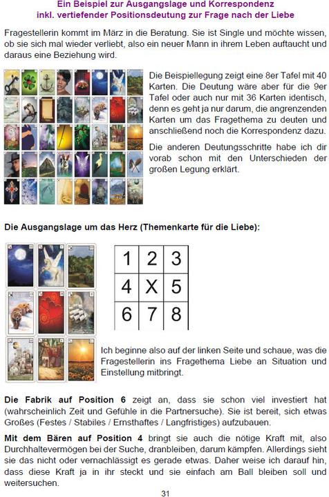 Produktbild Lenormand grosse Tafel (Deutsch, Angelina Schulze, 2020)