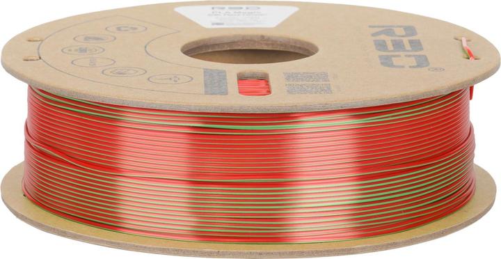 Image du produit R3D eSilk Magic-PLA Filament Rouge-Vert 1.75mm 1Kg (PLA, 1.75 mm, 1000 g, Vert, Rouge)