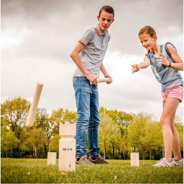 Actual product image Bex Kubb original rubber wood