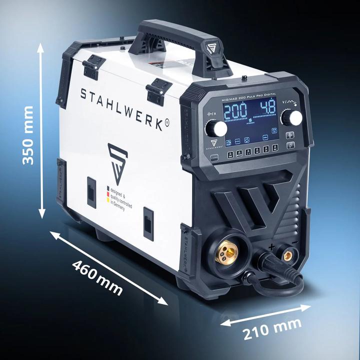 Produktbild Stahlwerk Schutzgas-Schweissgerät MIG MAG 200 Spot Puls Pro Digital IGBT 200 A