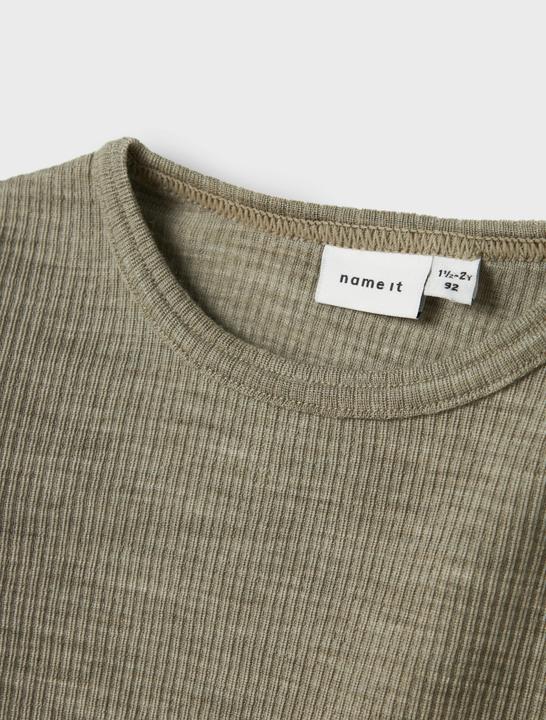 Actual product image Name it Nmnwax Wool Rib Ls Top Noos (92)