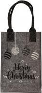 Image du produit IKO Sac en feutre gris "Joyeux Noël" h=26cm l=17,5cm