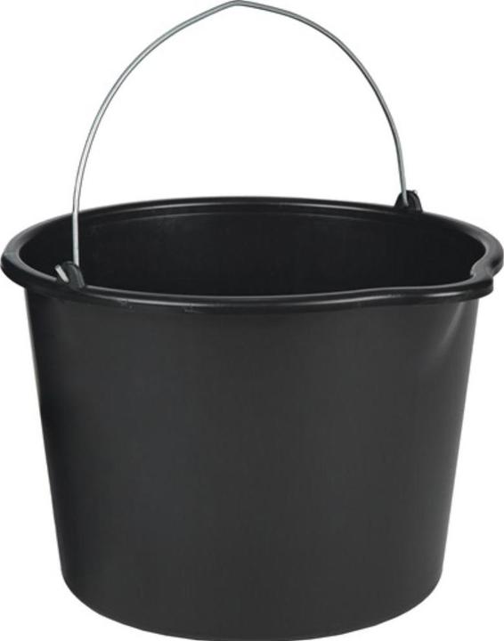 Immagine prodotto HP Autozubehör Secchio da costruzione 20 l con beccuccio in polietilene nero (20 l)