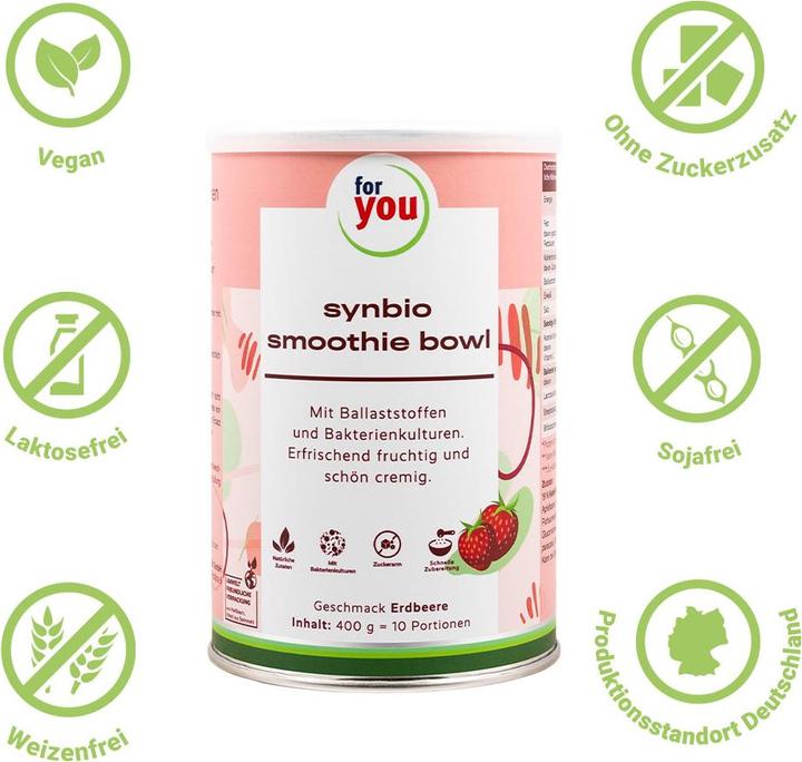 Actual product image For You smoothie bowl strawberry (10 Piece, 400 g)