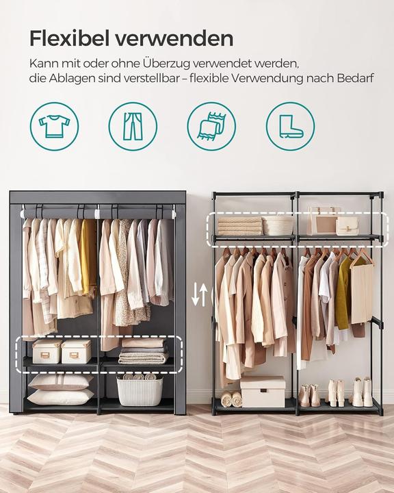 Produktbild Songmics Stoffschrank (140 x 43 x 174 cm)