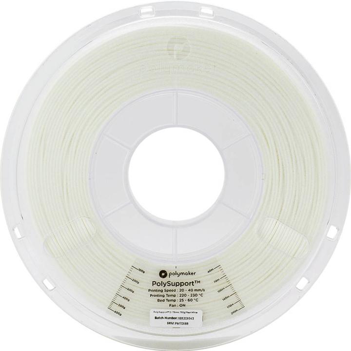 Actual product image Polymaker PD04002 Polysupport Breakaway Filament Support Material 2.85 mm 750 g (2.85 mm, 750 g, White)