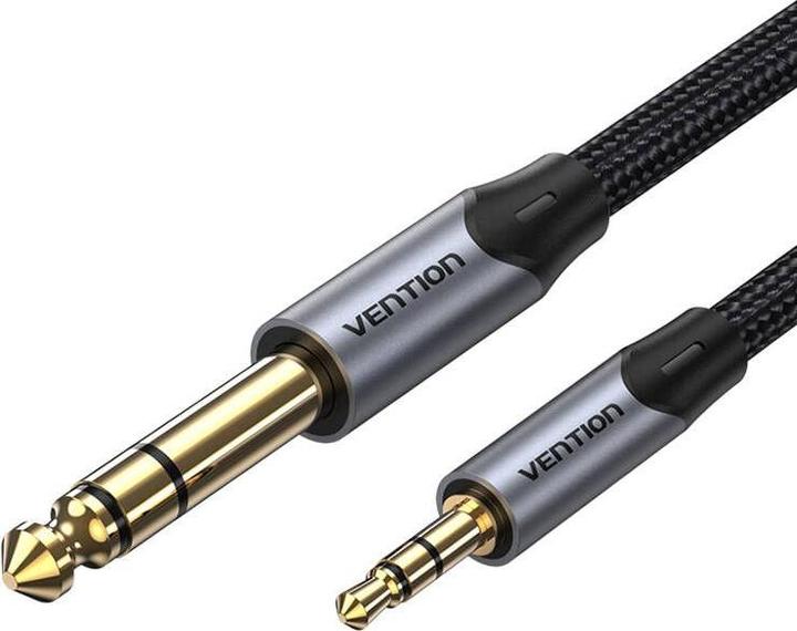 Image du produit Vention Câble audio 3.5mm TRS mâle vers 6.35mm mâle 1m BAUHF Gray (1 m)