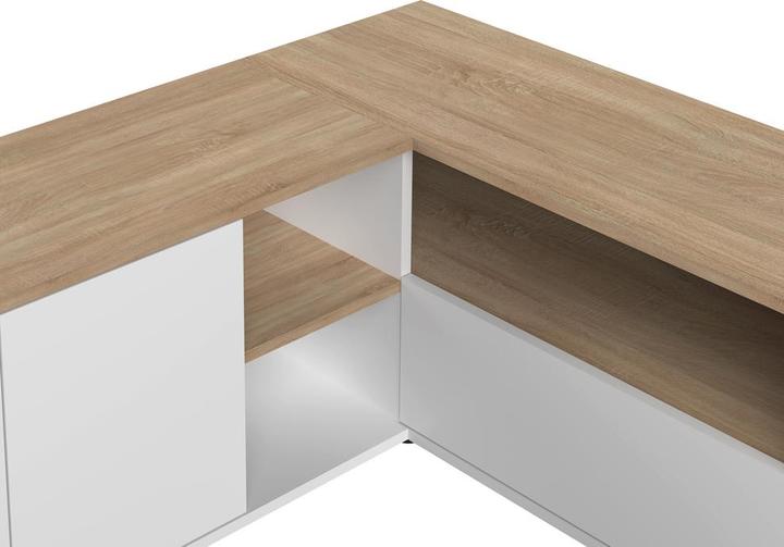 Produktbild Temahome Angle TV Stand 90 white and oak (45 x 90 cm)