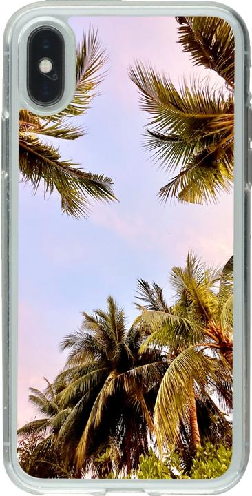 Immagine prodotto PhoneLook Coprire la gomma trasparente Estate 2023 palma vibrante (Apple iPhone X)