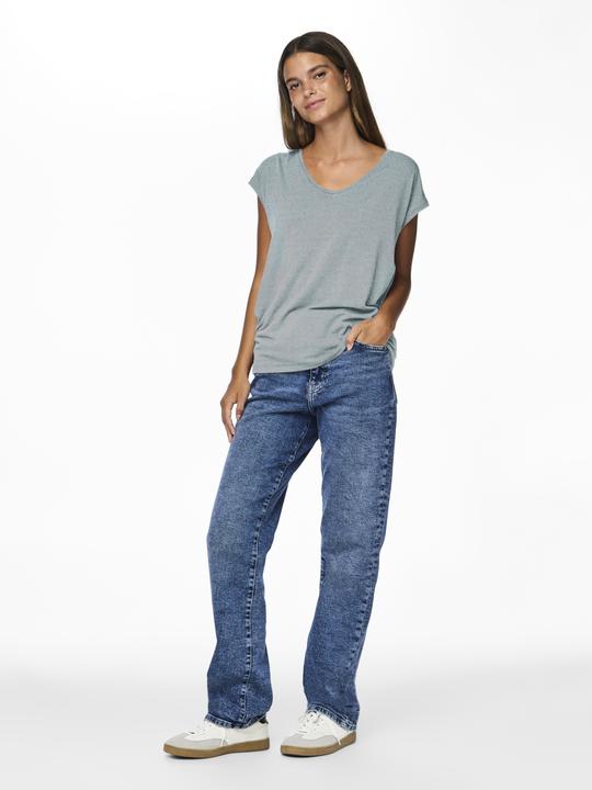 Actual product image Pieces Pcbillo Tee Lurex Stripes Noos Bc (L)