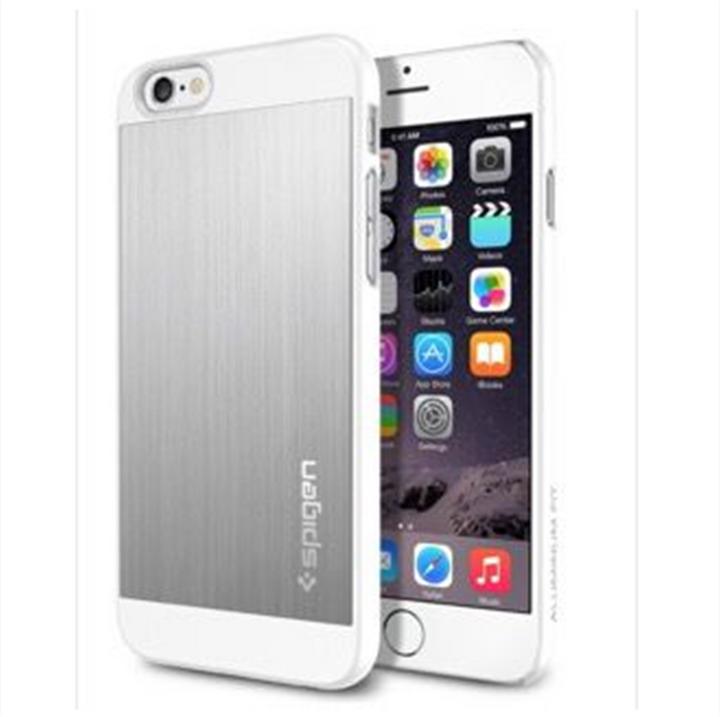 Actual product image Spigen Aluminum Case for iPhone 6/6S (4.7") Satin Silver (Apple iPhone 6)
