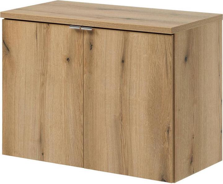 Produktbild En.Casa Waschtischunterschrank Skelbolu 80x60x40cm Eicheoptik (57, 80)