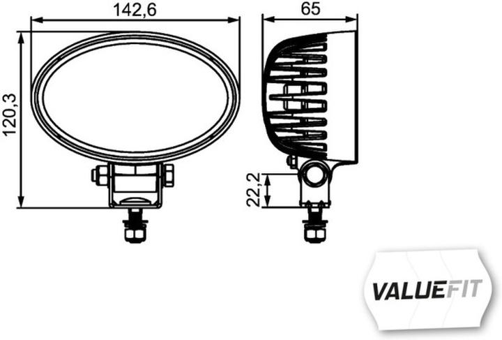 Image du produit Hella Projecteur de travail à LED pour SCANIA