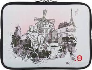 Image du produit Be.ez Housse pour MacBook Pro 13" LA Edition robe 'I LOV PARIS' avec fermeture éclair (13")